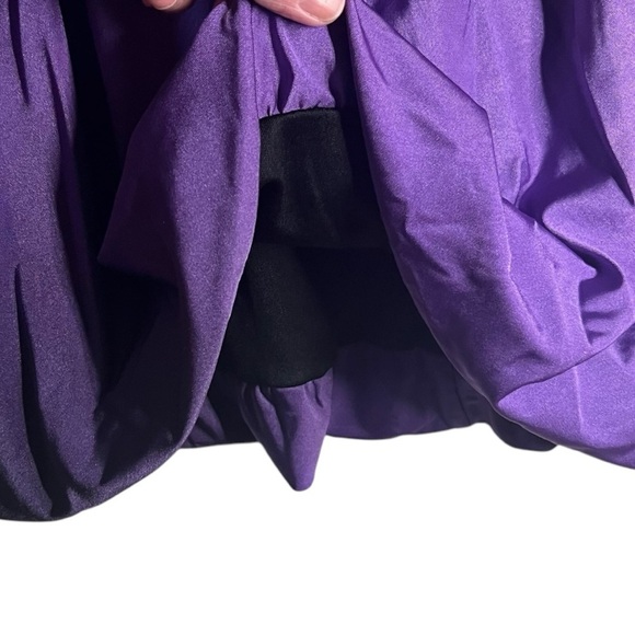 Xscape by Joanna Chen Strapless Purple Black Ombre Style X9686 Size 12 - Picture 5 of 9